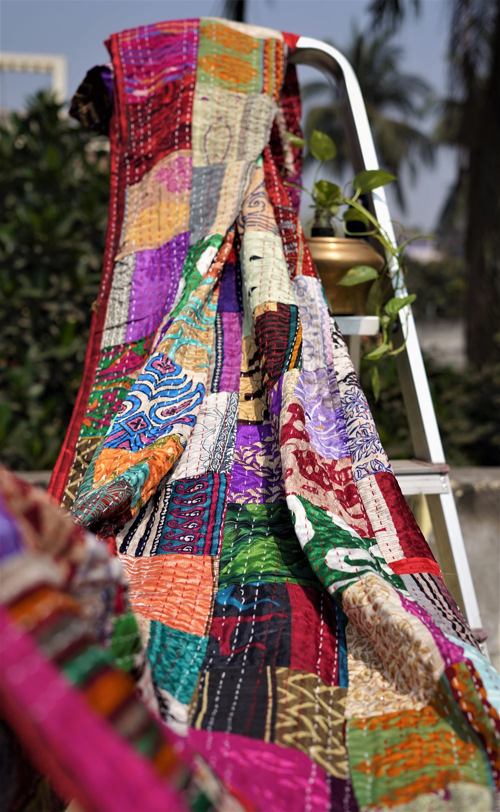 Patchwork Multicolour Double Bedspread/Duvet