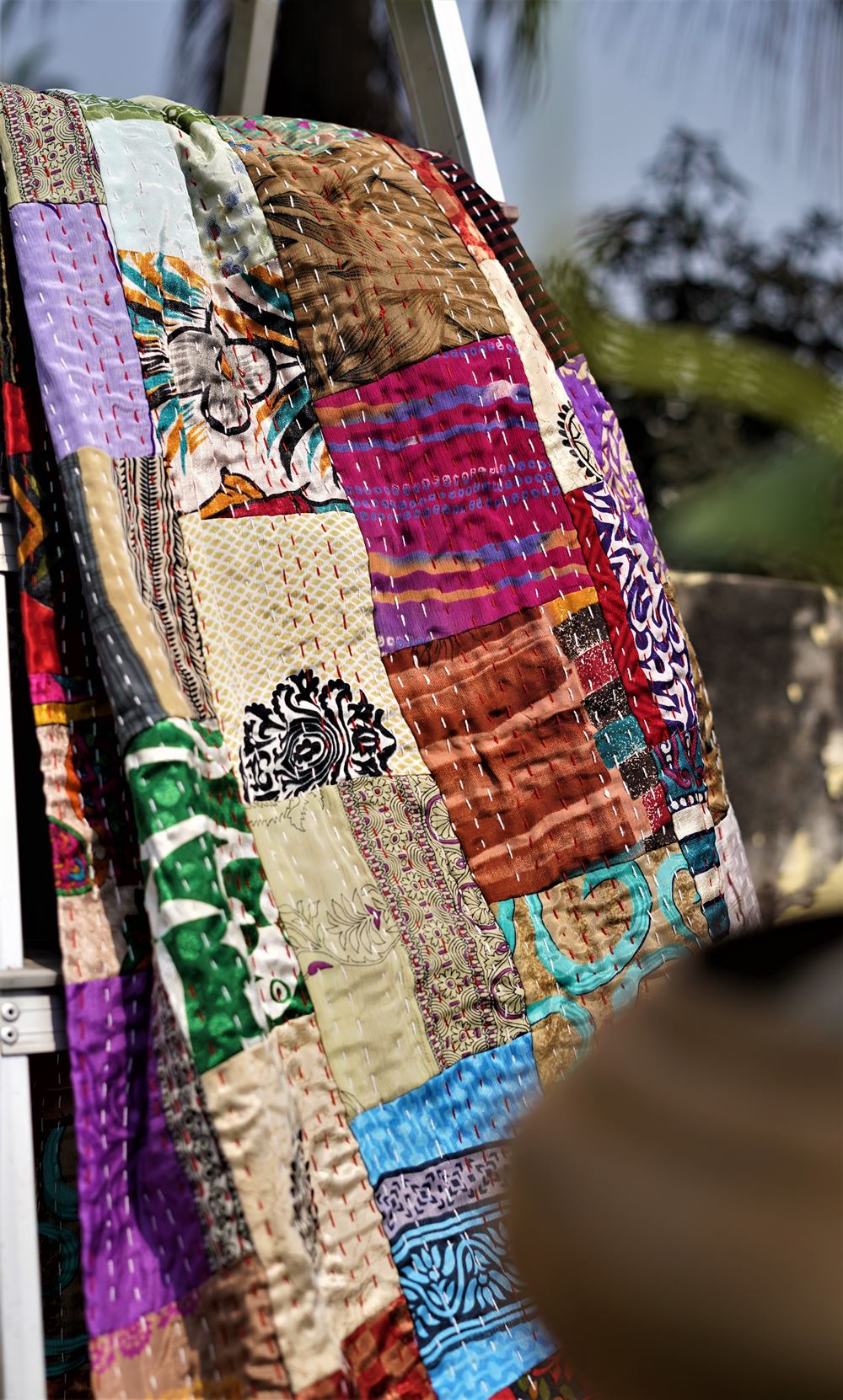 Patchwork Multicolour Double Bedspread/Duvet - Image 3
