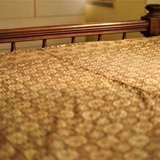 Double Kantha Cotton Brown Bedspread/Duvet