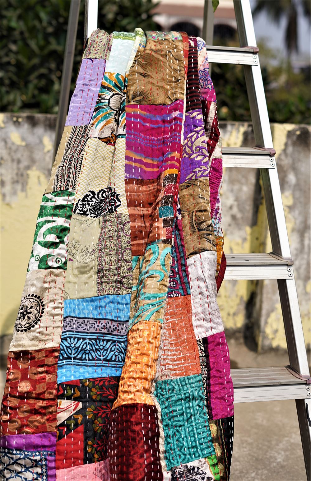 Patchwork Multicolour Double Bedspread/Duvet - Image 2