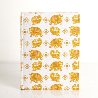 Handmade Diary with patterns printed cotton cover